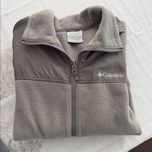 Columbia Two-Tone Gray Fleece Jacket